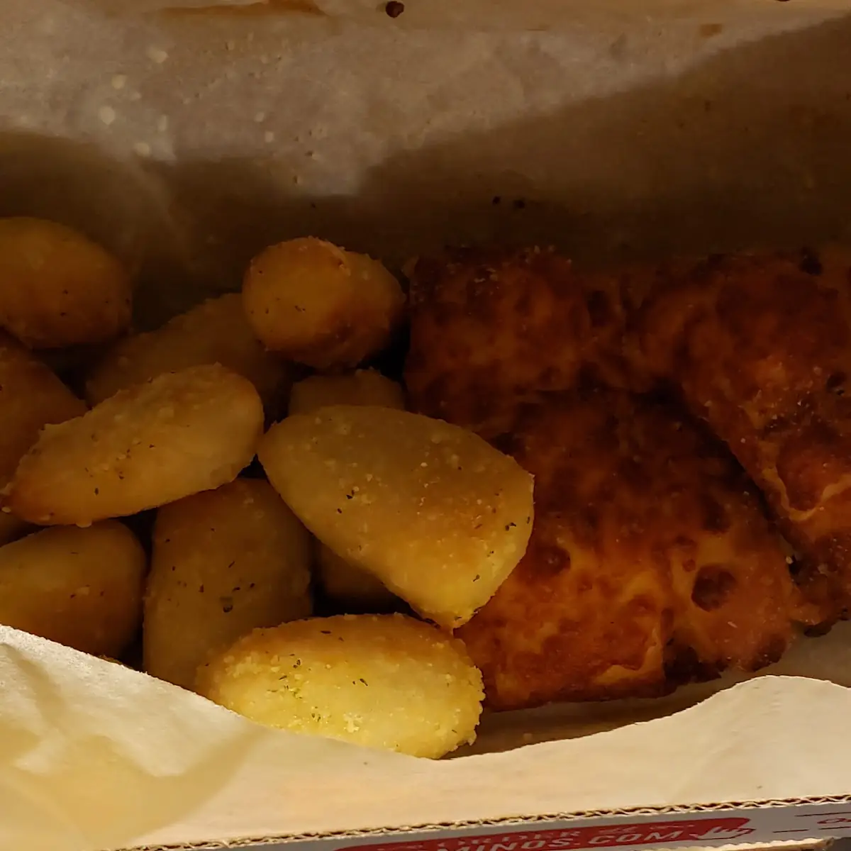 Parmesan Cheese Bites Garlic Bread