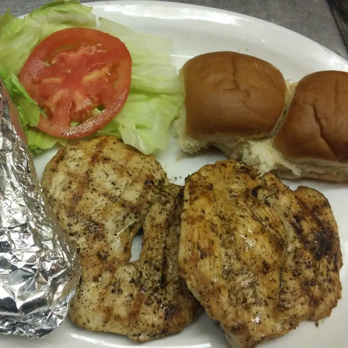 Char Broiled Chicken Dinner
