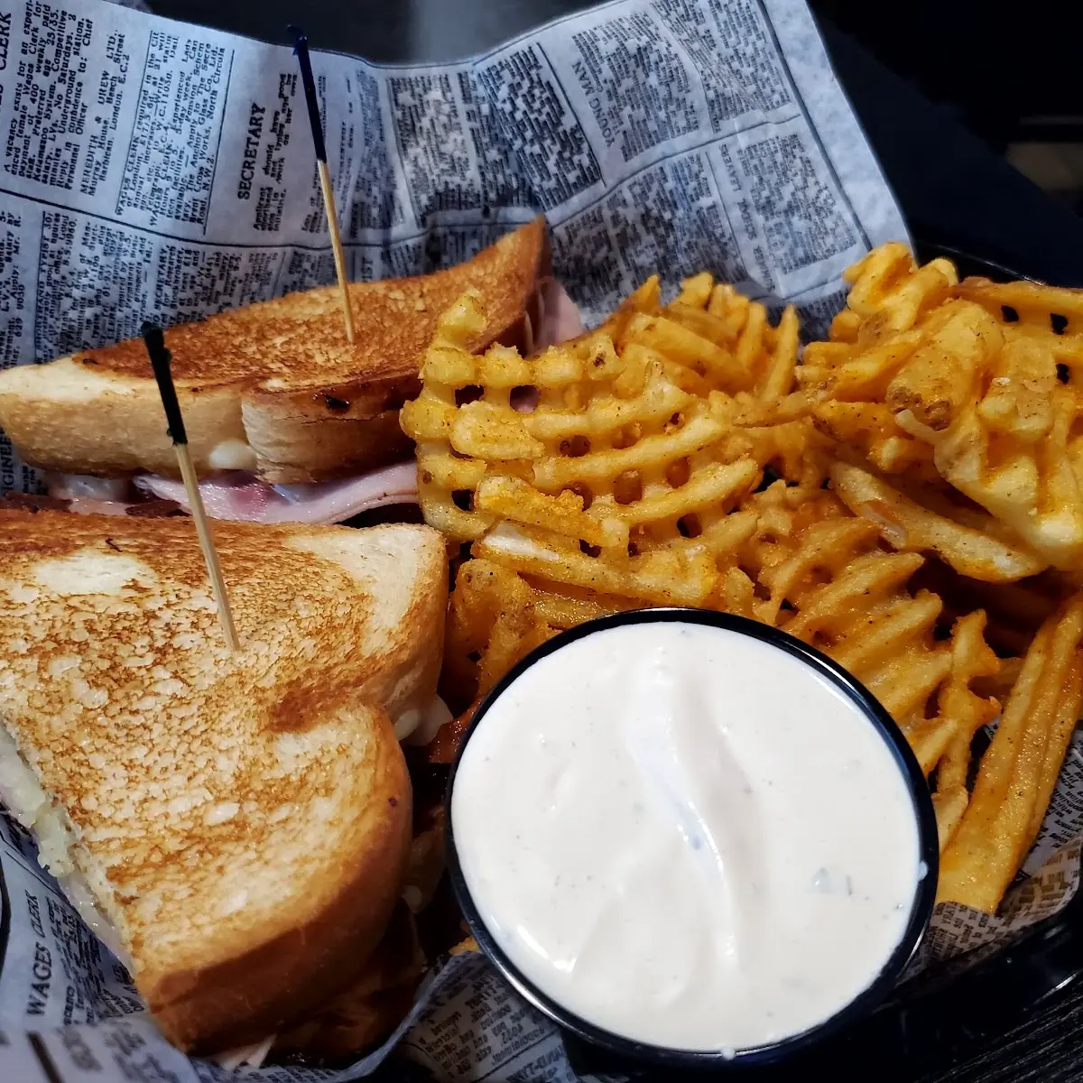 Ham and Cheese Sandwich with Bacon
