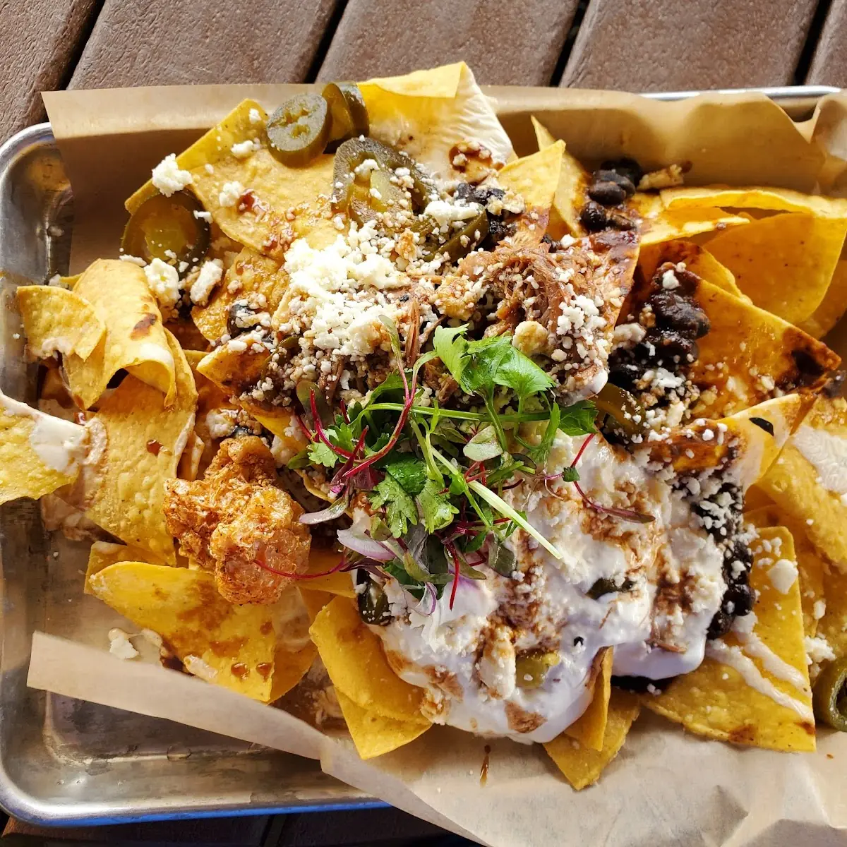 Braised Chicken Nachos