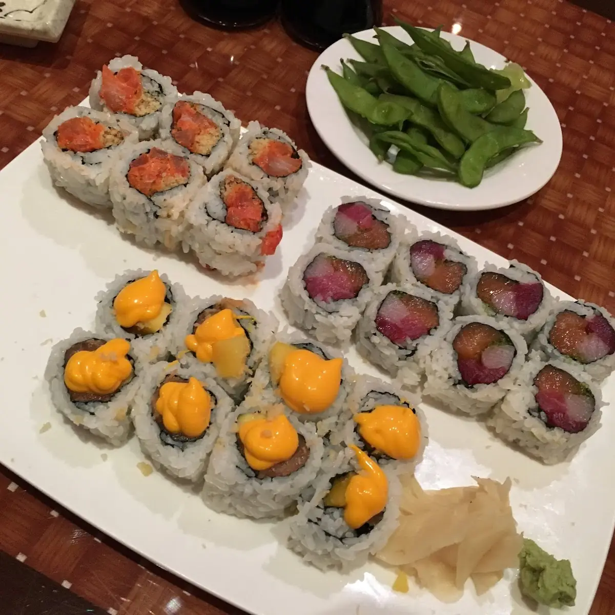 Spicy Tuna Roll and Eel Cucumber Roll