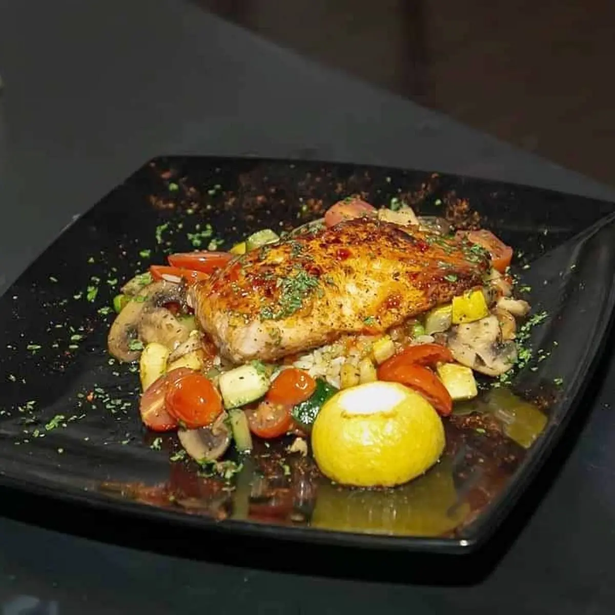 Salmon w Mixed Vegetables