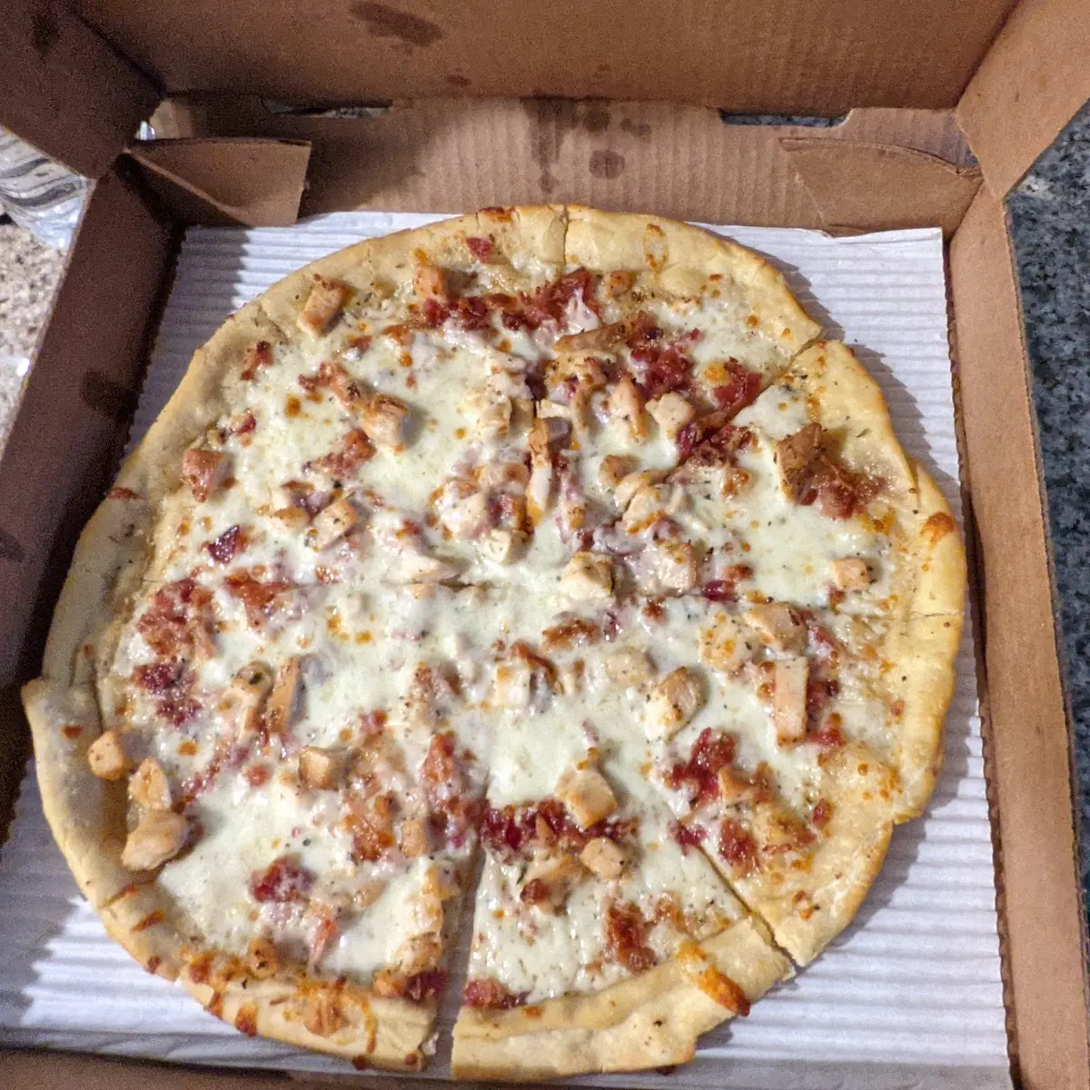 Chicken Bacon Ranch Pizza