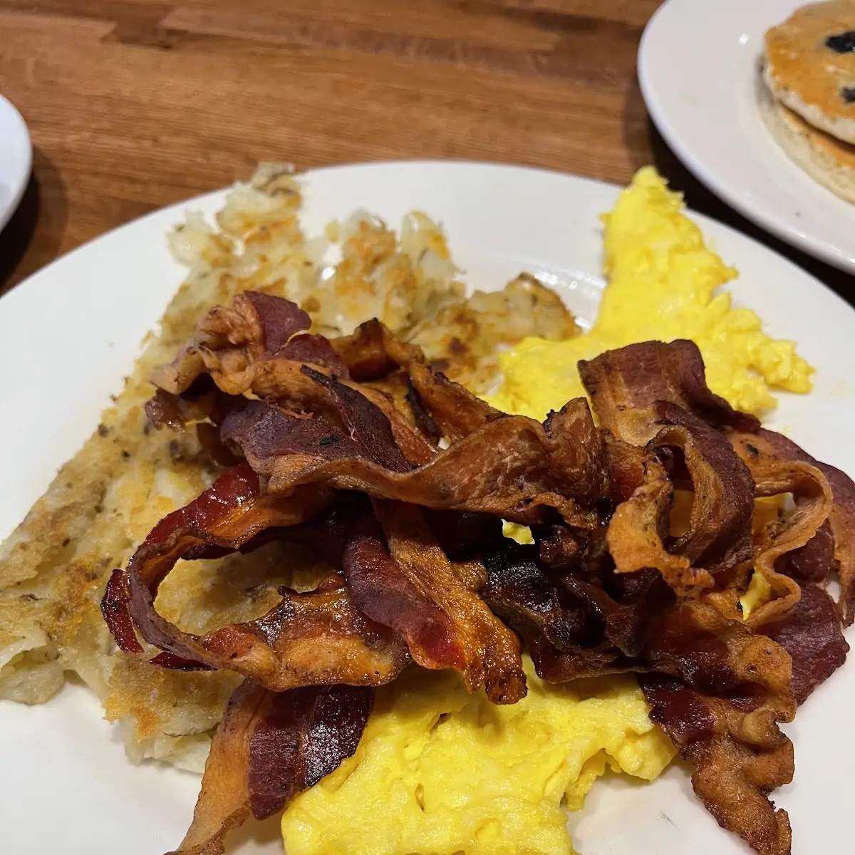 Bacon Scrambled Eggs Hash Browns