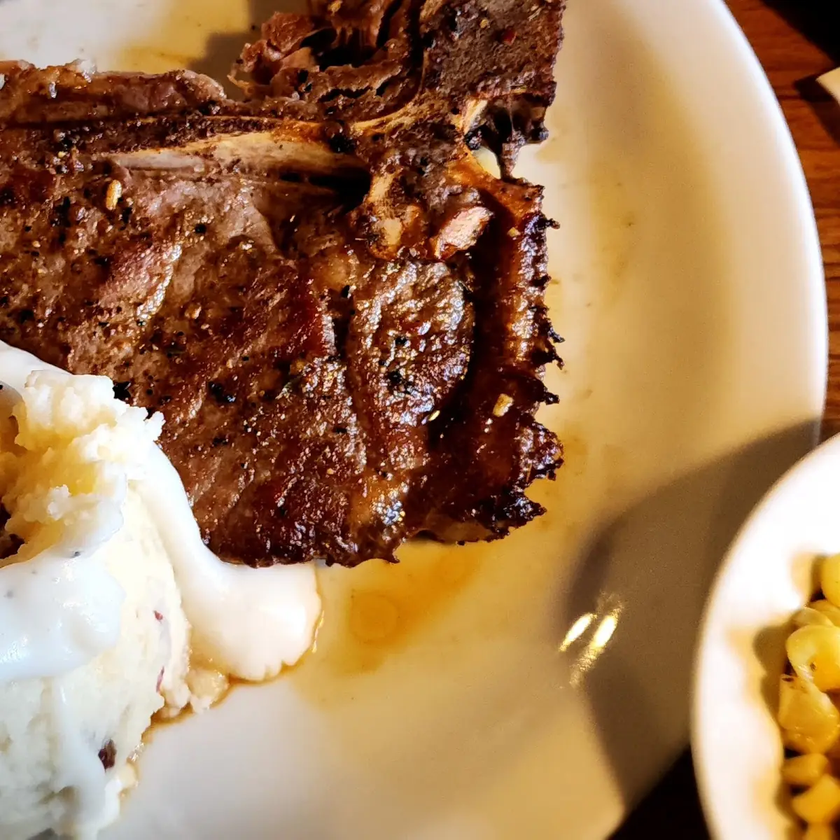 T-Bone Steak and Mashed Potatoes