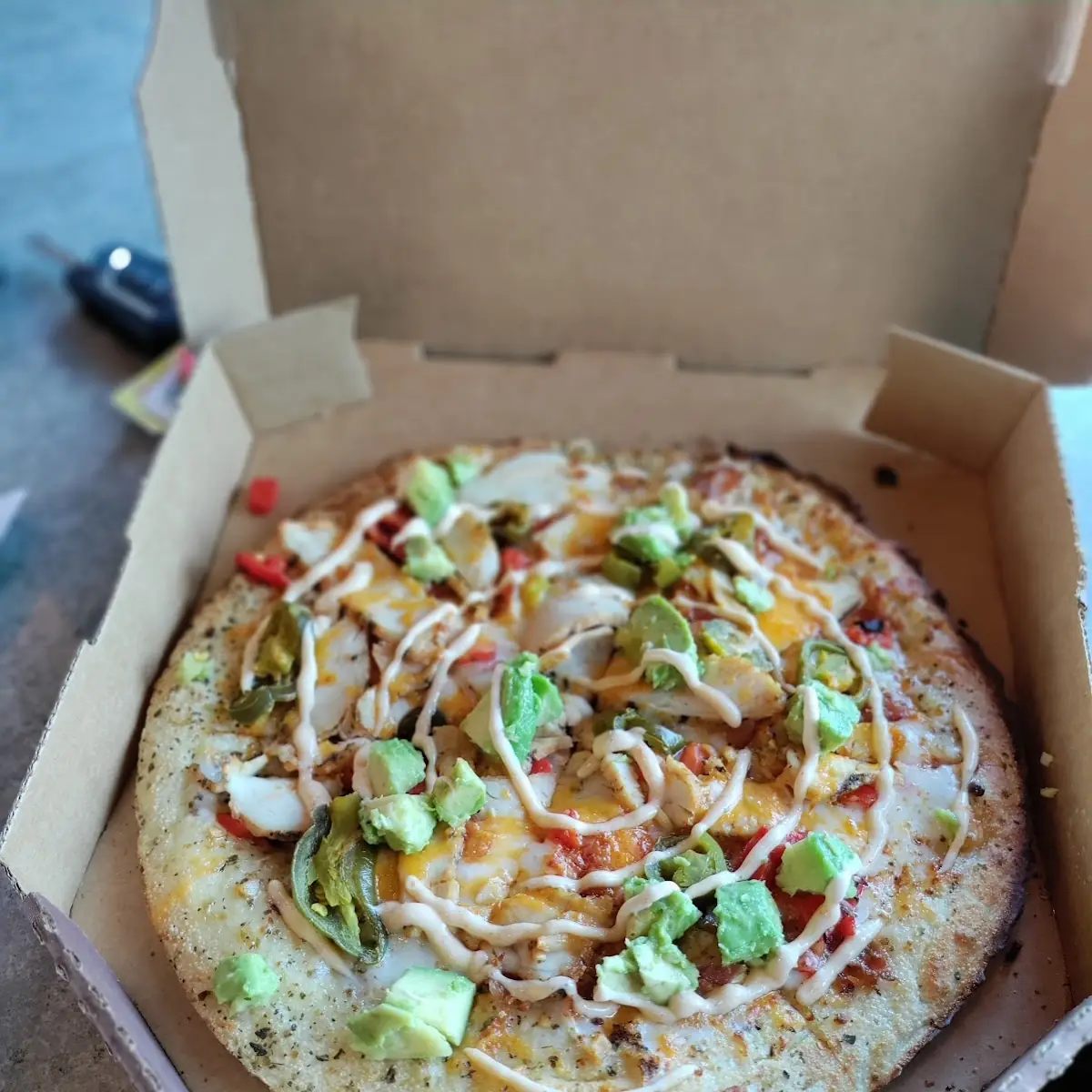 Chicken Avocado Pizza