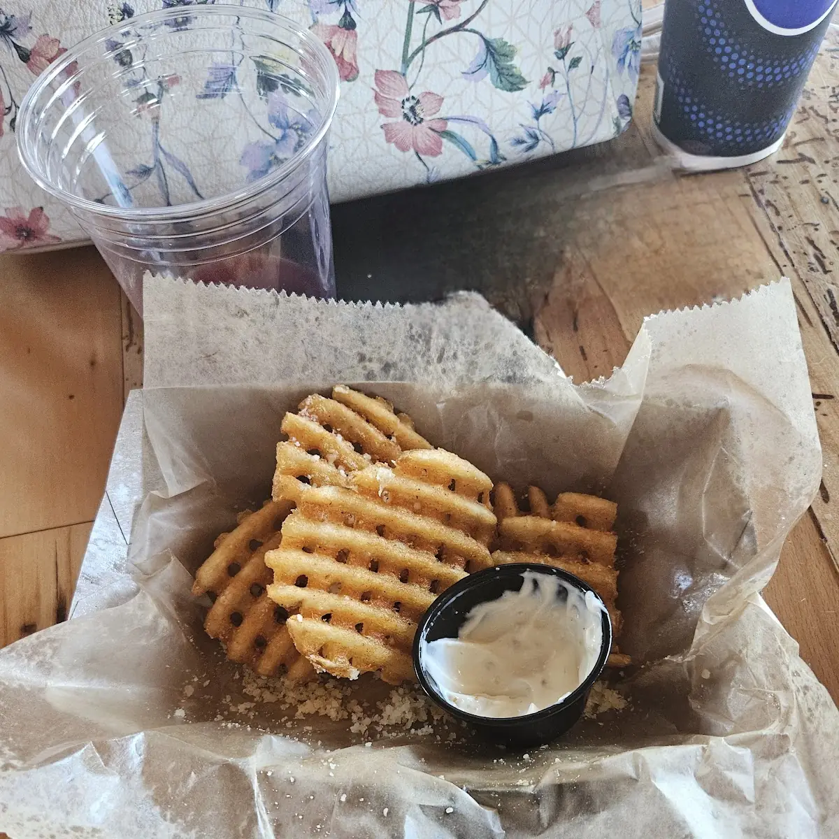 Waffle Fries from Smash House