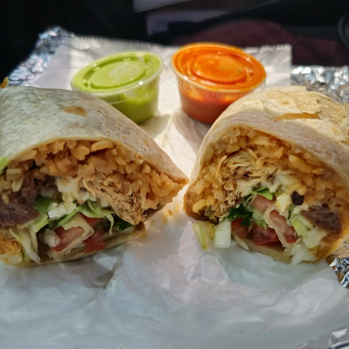 Beef and Chicken Burrito