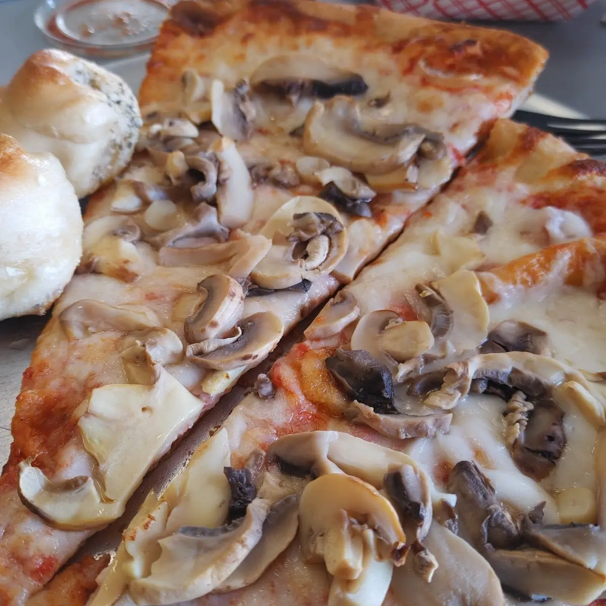 Mushroom Pizza Slice