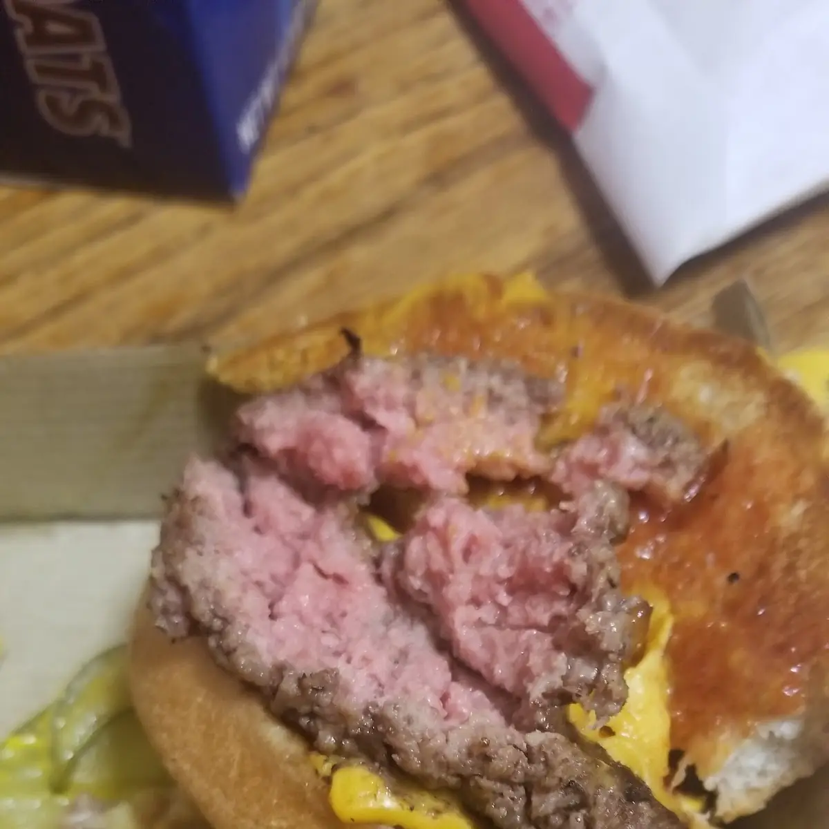 Quarter Pounder not Fully Cooked
