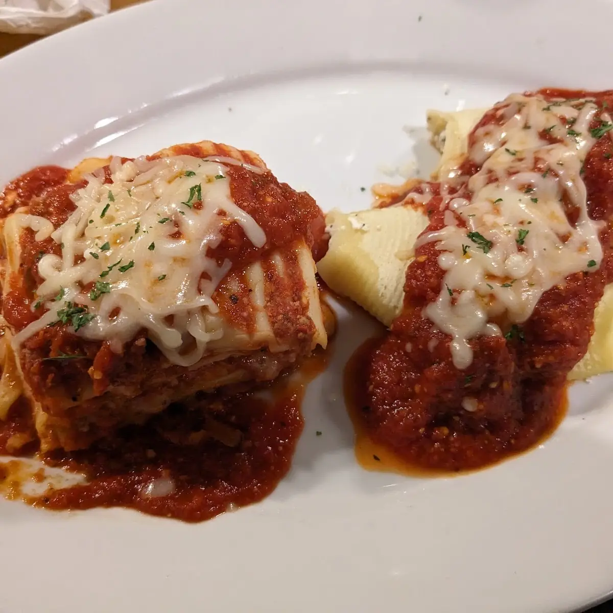 Lasagna and Stuffed Shells