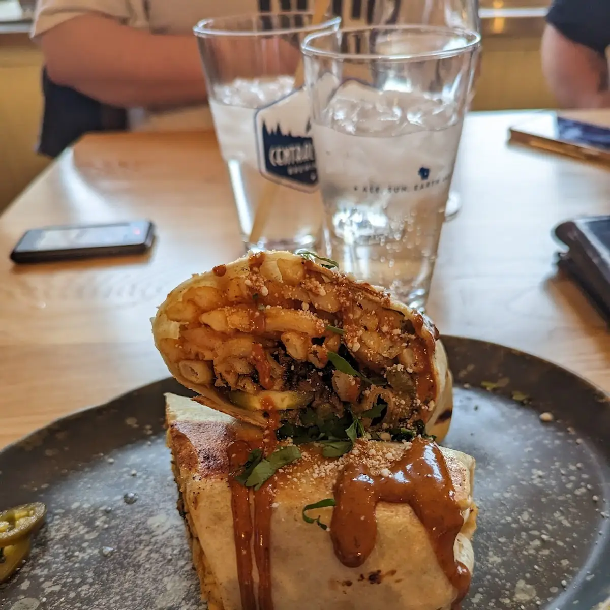 Asada Nacho Fries Burrito