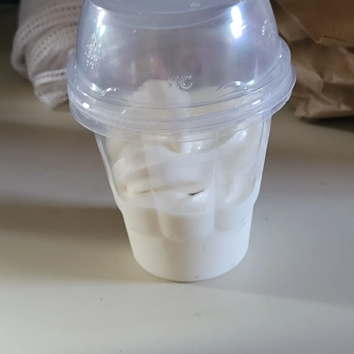 Vanilla Ice Cream in a Cup