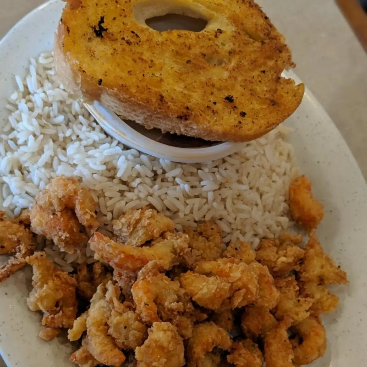 Fried Crawfish& Crawfish Etouffee White Rice