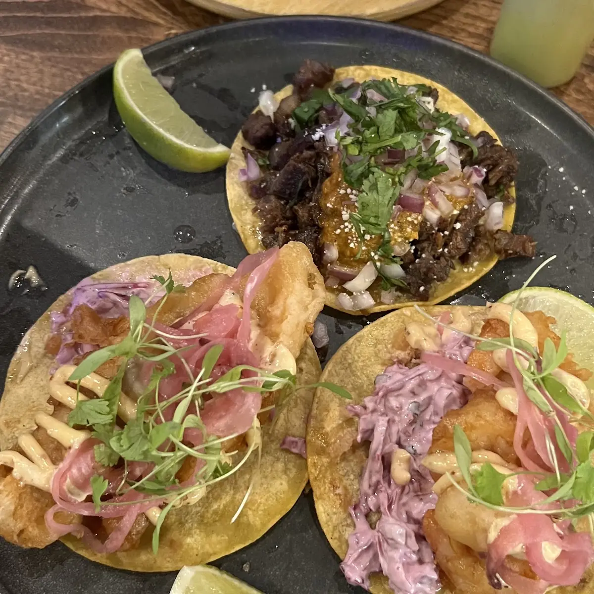Assorted Tacos with Dipping Sauce