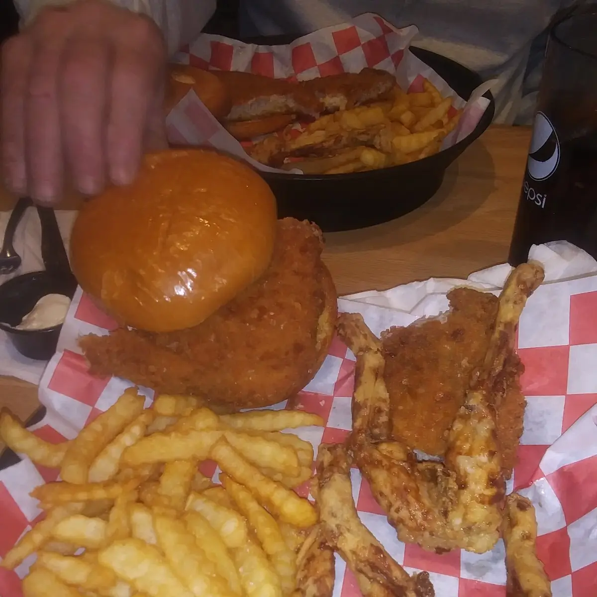 Tenderloin Sandwich & Frog Legs