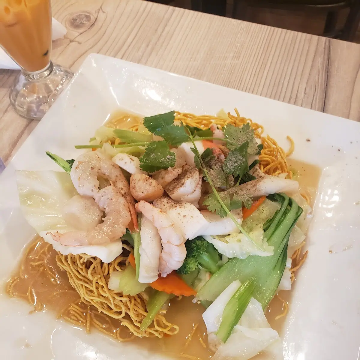 Tofu / Veggies Stir-Fry with Rice Noodles