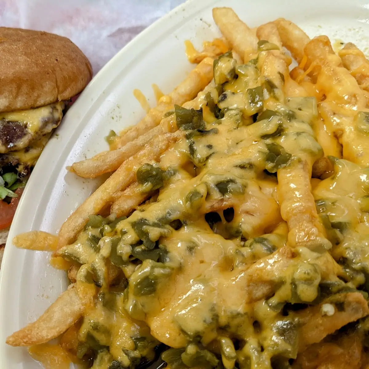 Benny Burger Combo King Size & Green Chile Cheese Fries