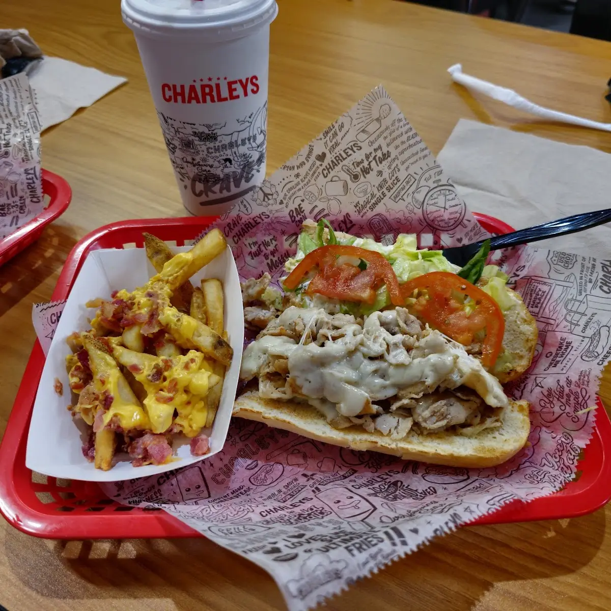 Chicken Philly & Cheese Bacon Fries