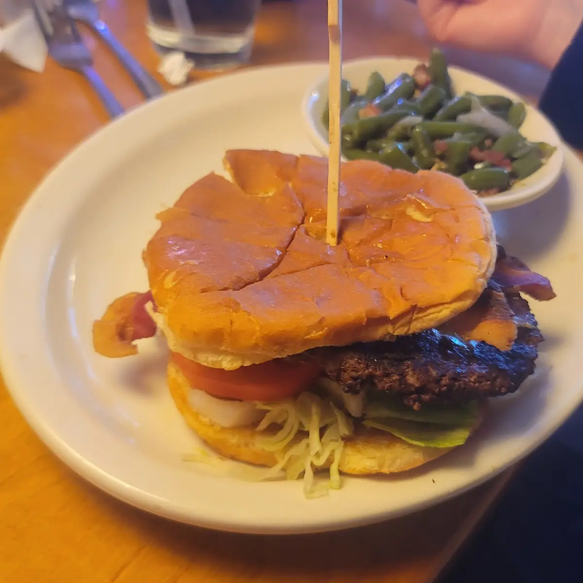 Bacon Cheeseburger and Fries