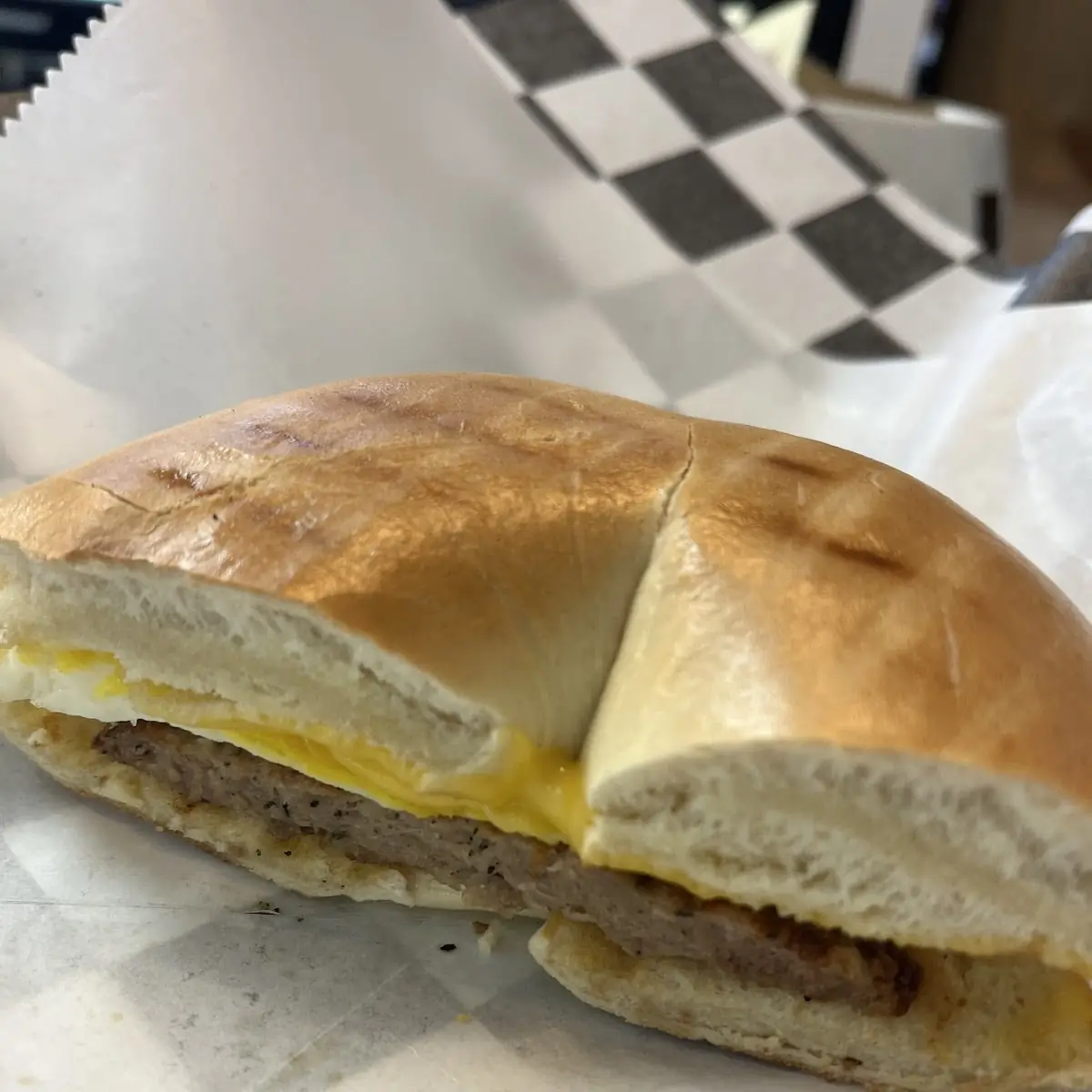 Sausage Egg and Cheese Sandwich