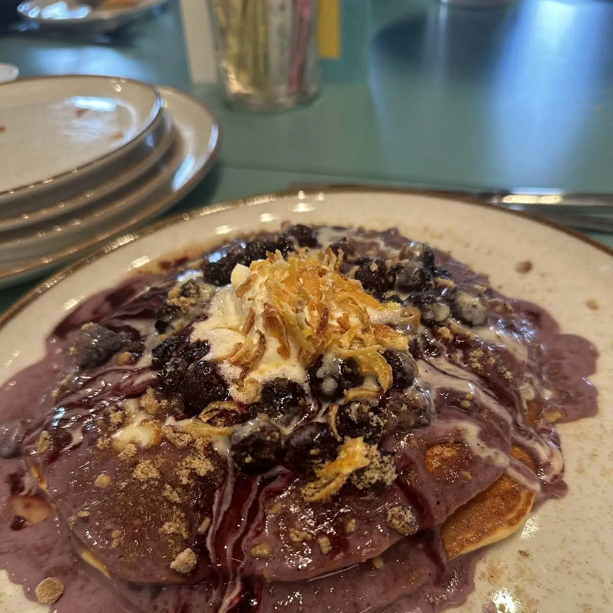 Blueberry Streusel Pancake