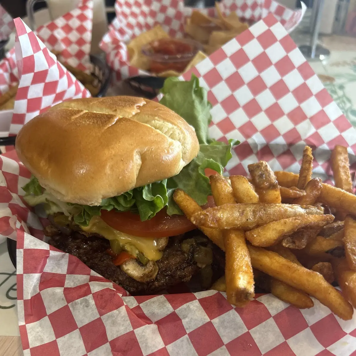 Ski Burger and Fries