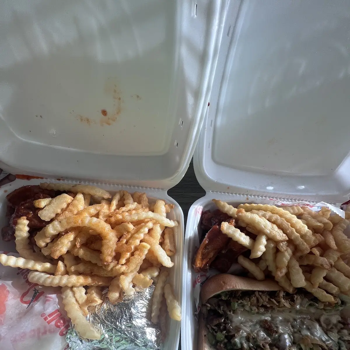Philly Cheesesteak Sandwich and Wings Combo