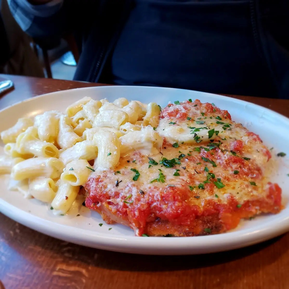 Chicken Parmesan and Penne Pasta