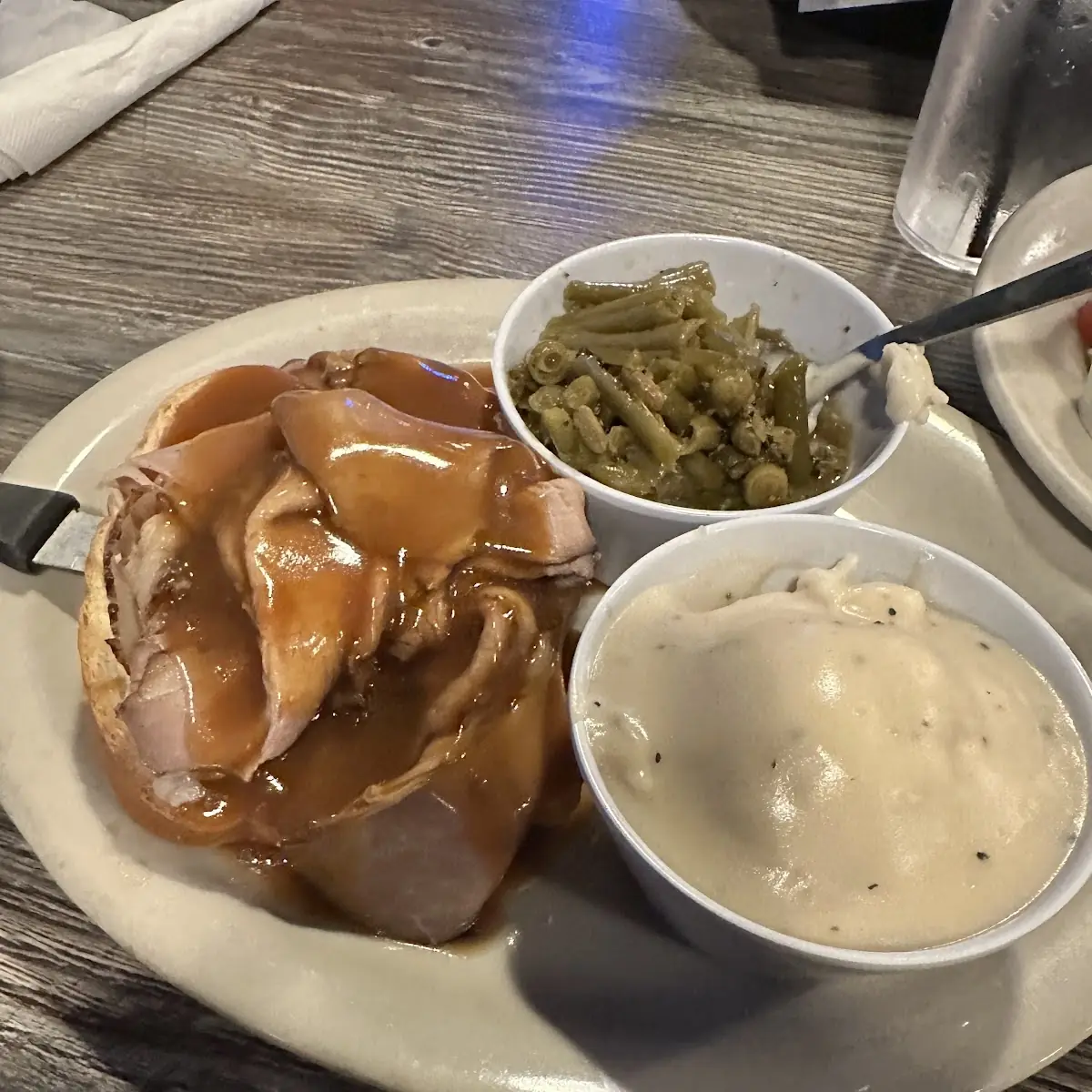 Open Faced Roast Beef