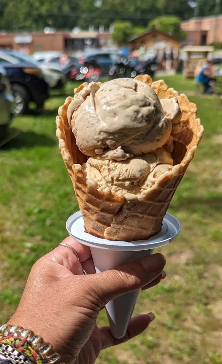 Ice Cream in a Espresso Waffle Cone