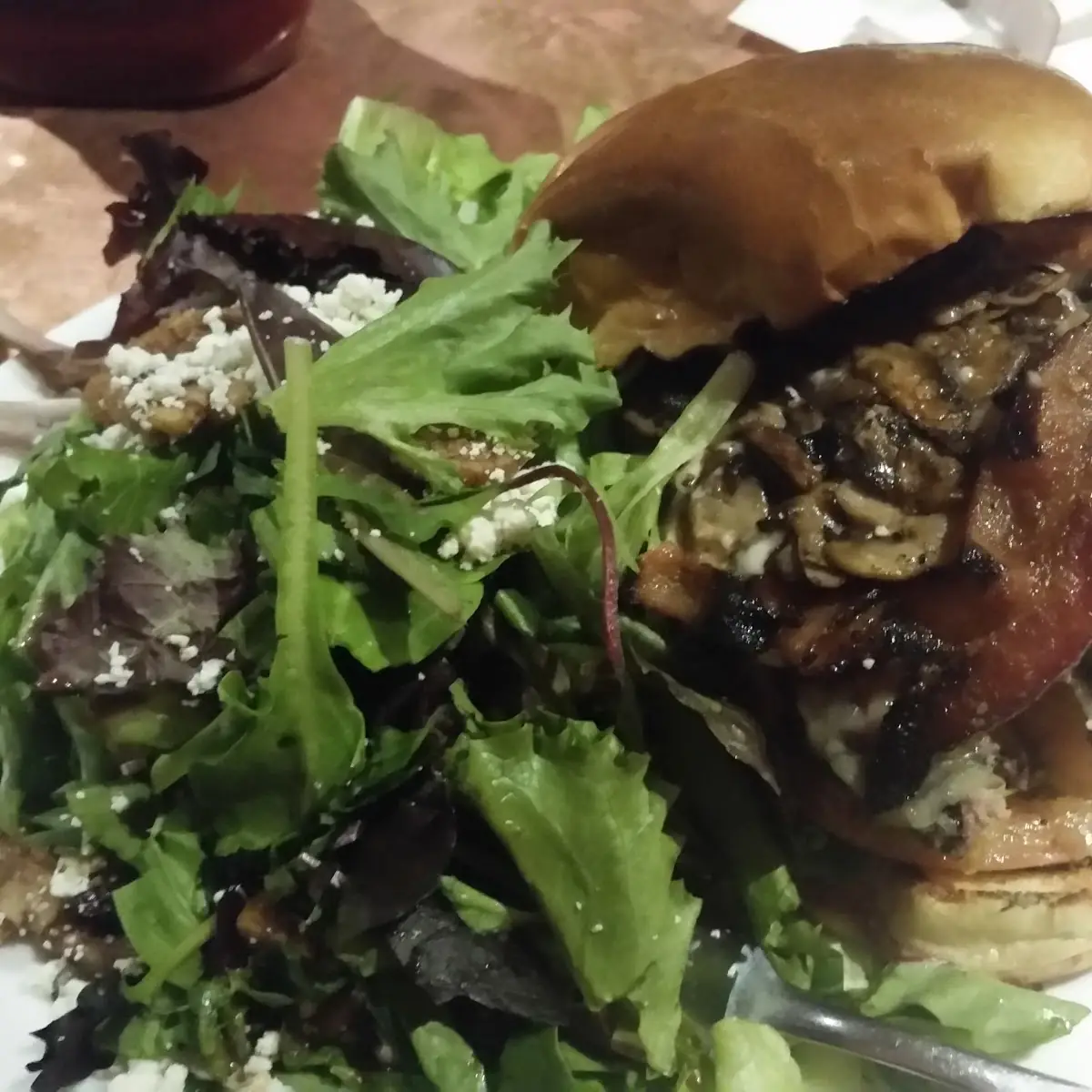 Bacon Mushroom Burger