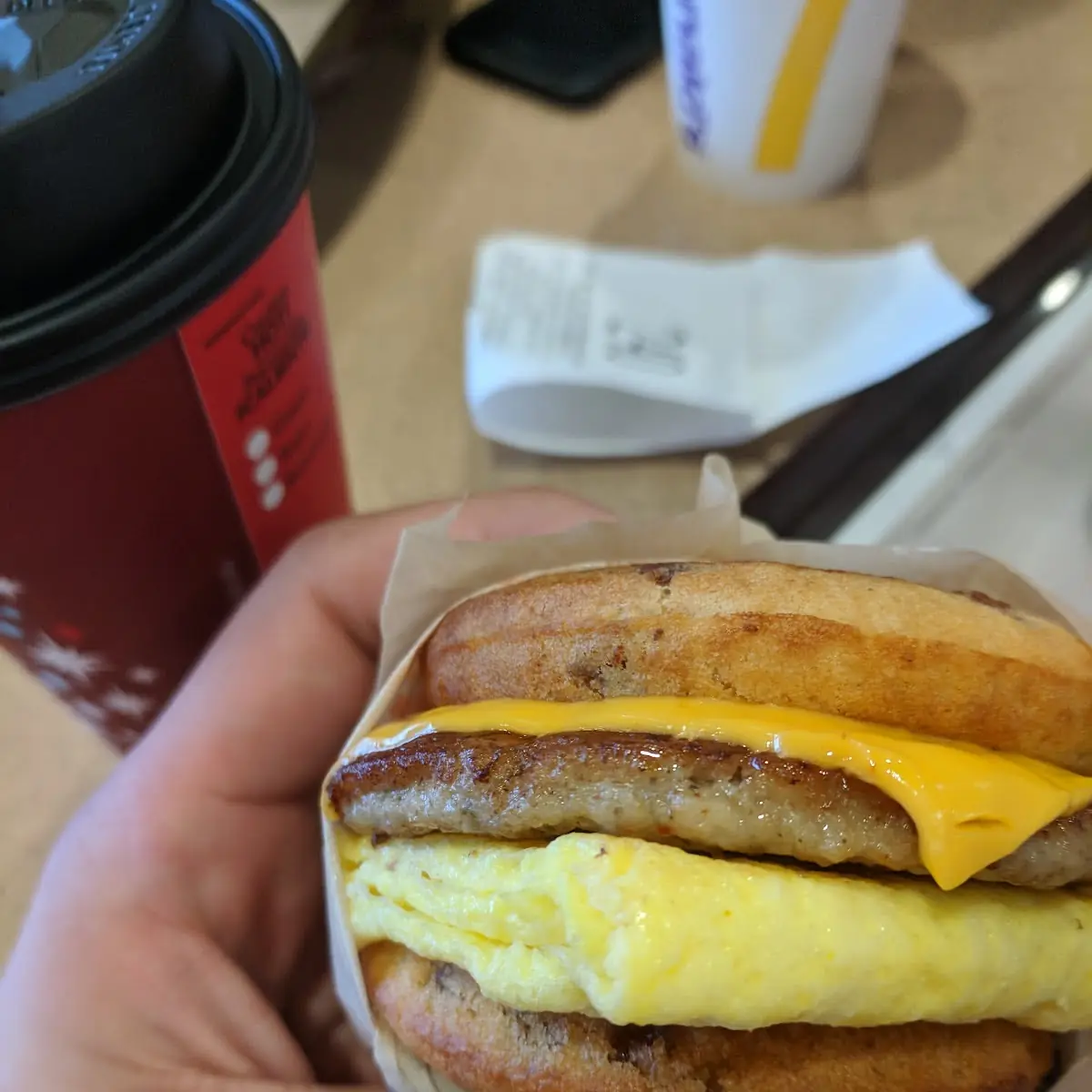 Sausage Egg & Cheese Mcgriddles
