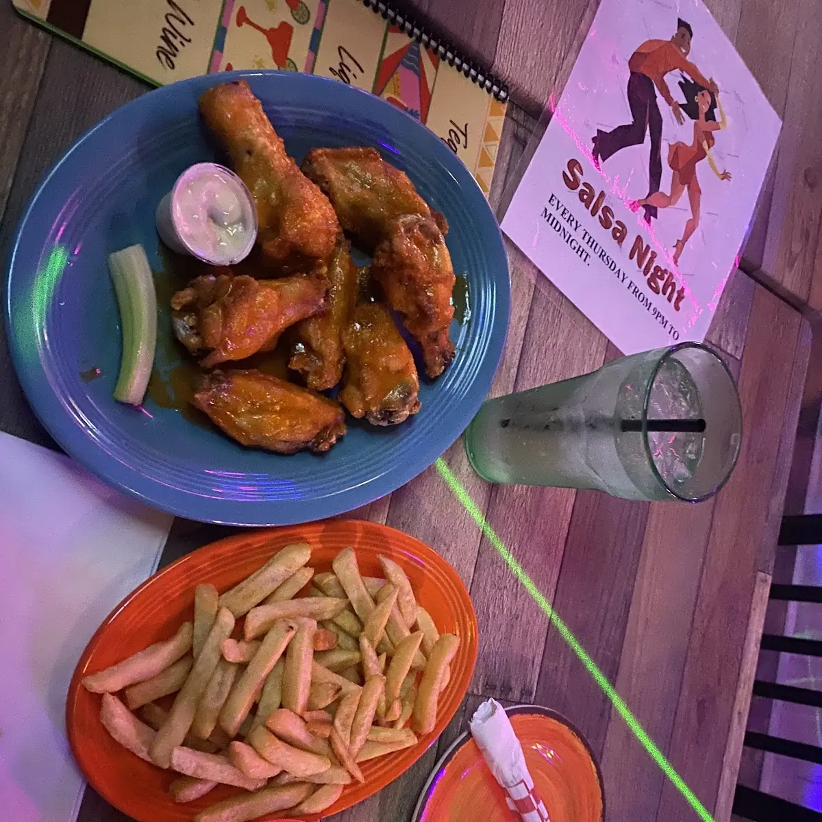 Buffalo Wings and Fries