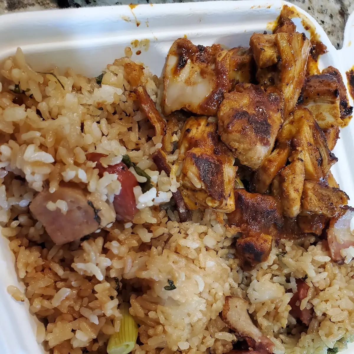Korean BBQ Chicken with Fried Rice