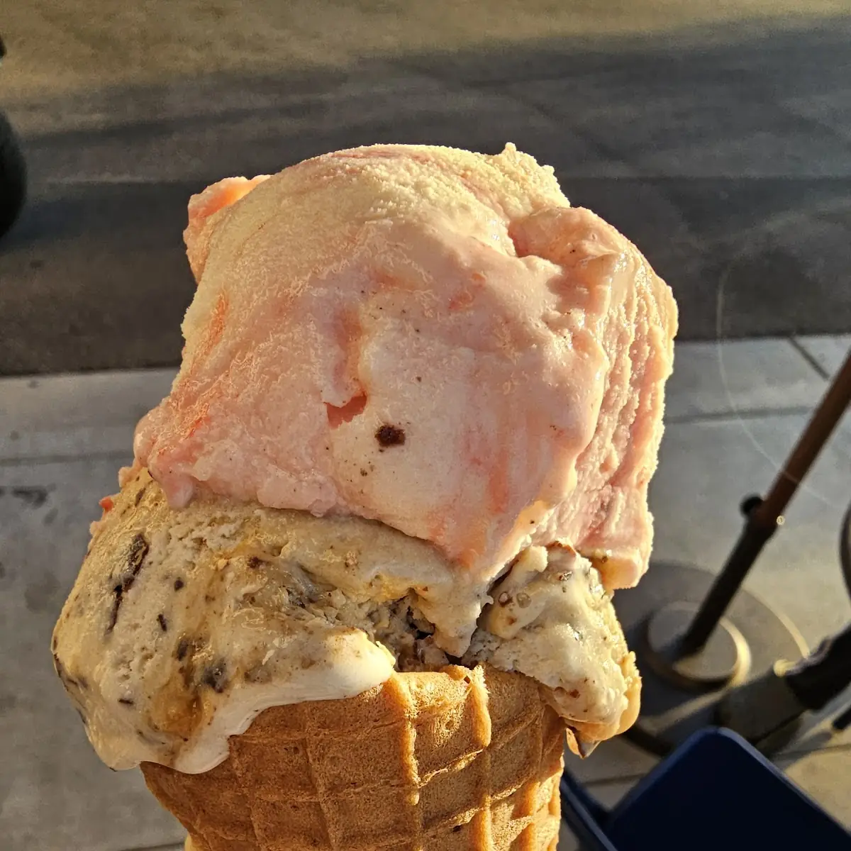 Mascarpone Ice Cream and Banana Split