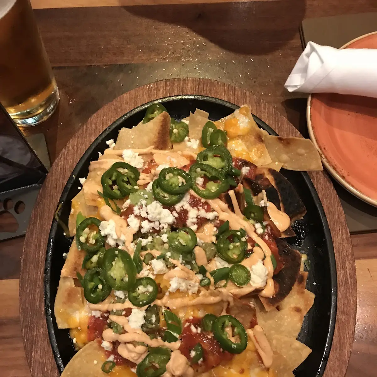 Chicken Chile Verde Nachos