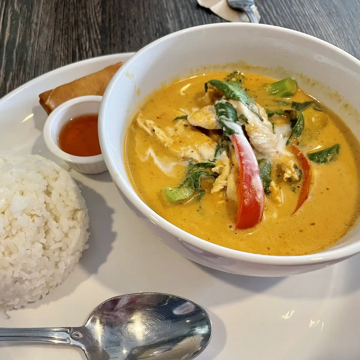 Lunch Special Red Curry with Chicken