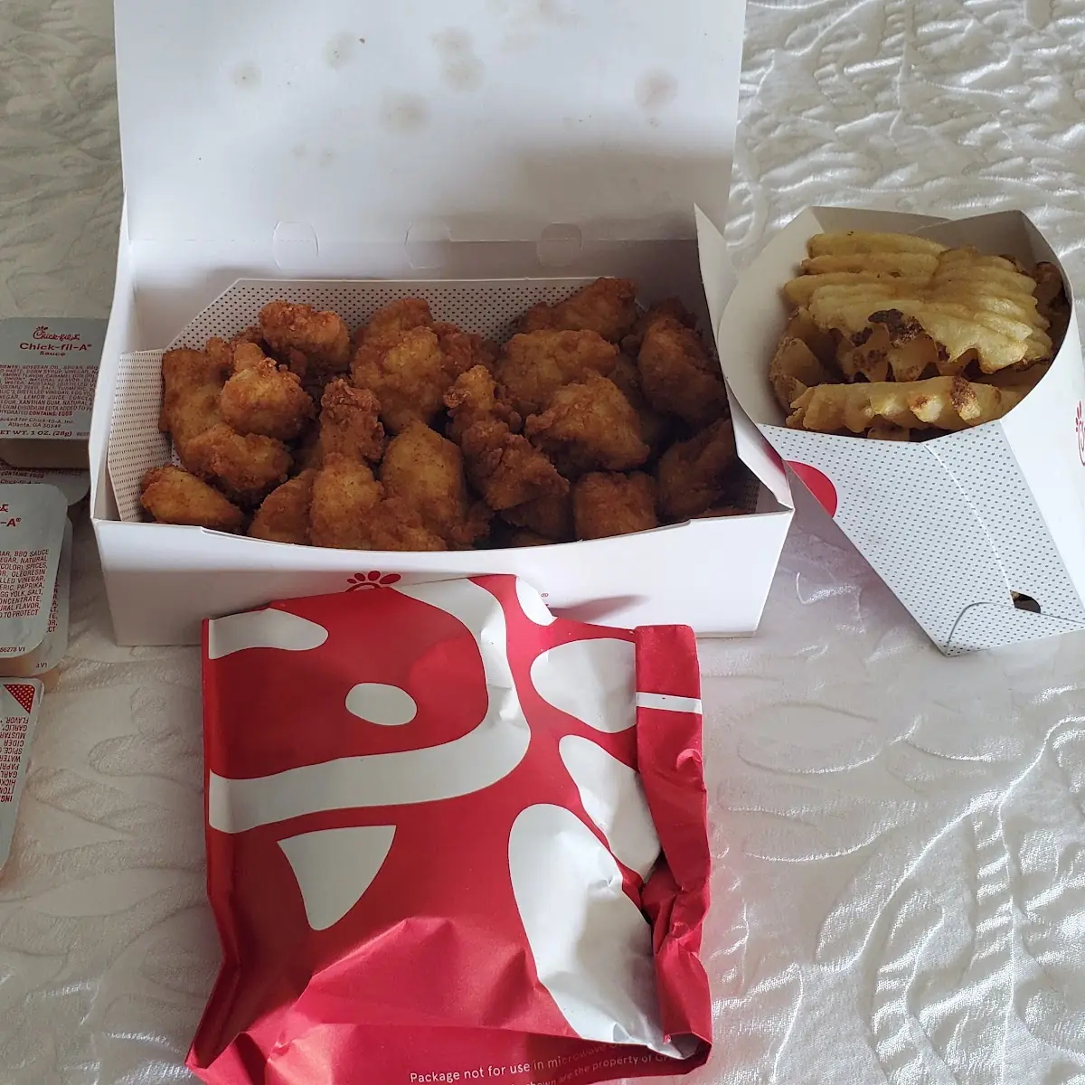 Chicken Nuggets and Spicy Chicken Sandwich