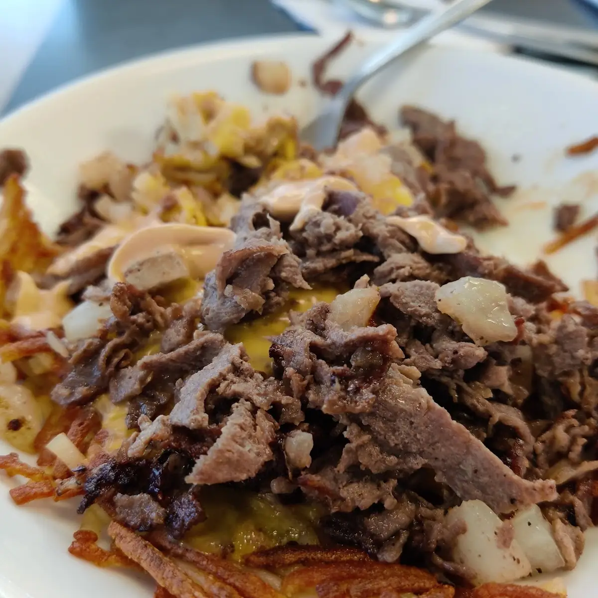 Philly Cheese Steak Hash Browns