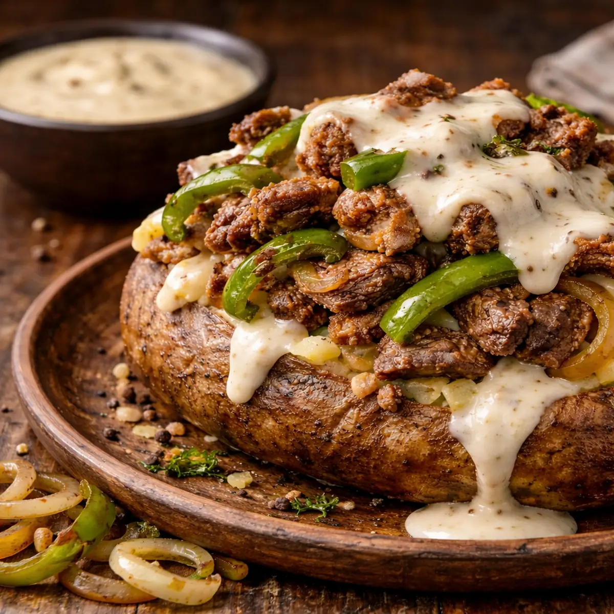 Philly Cheesesteak Potato
