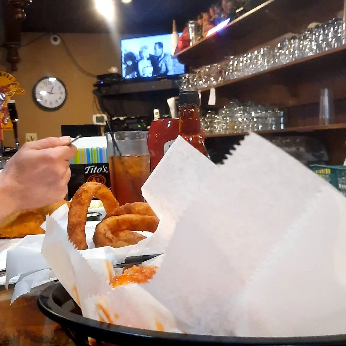 Wings and Onion Rings