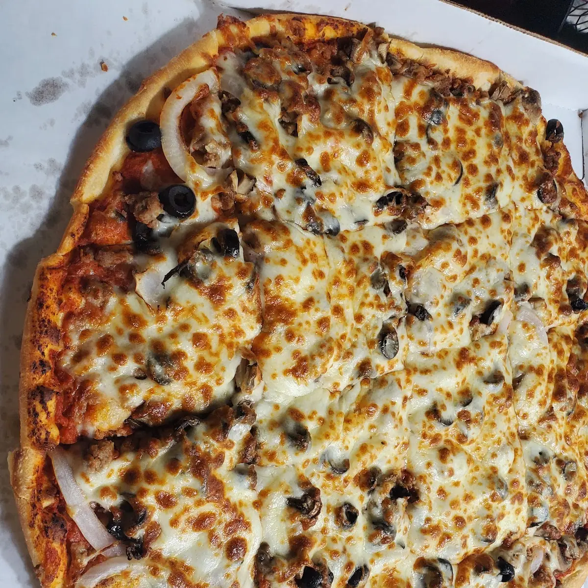 Beef Mushroom Onion Black Olive Extra Cheese