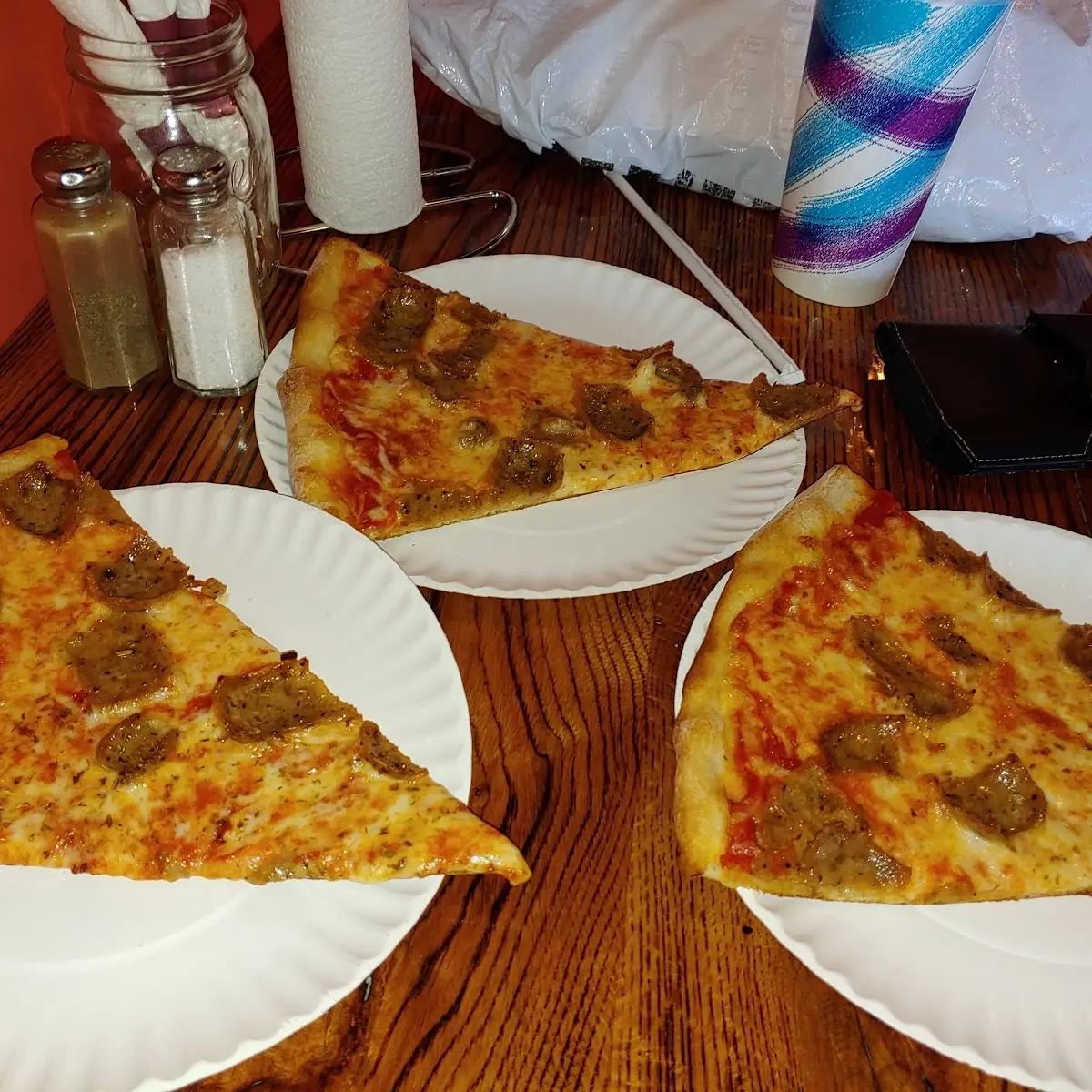 Sausage Pizza Slice