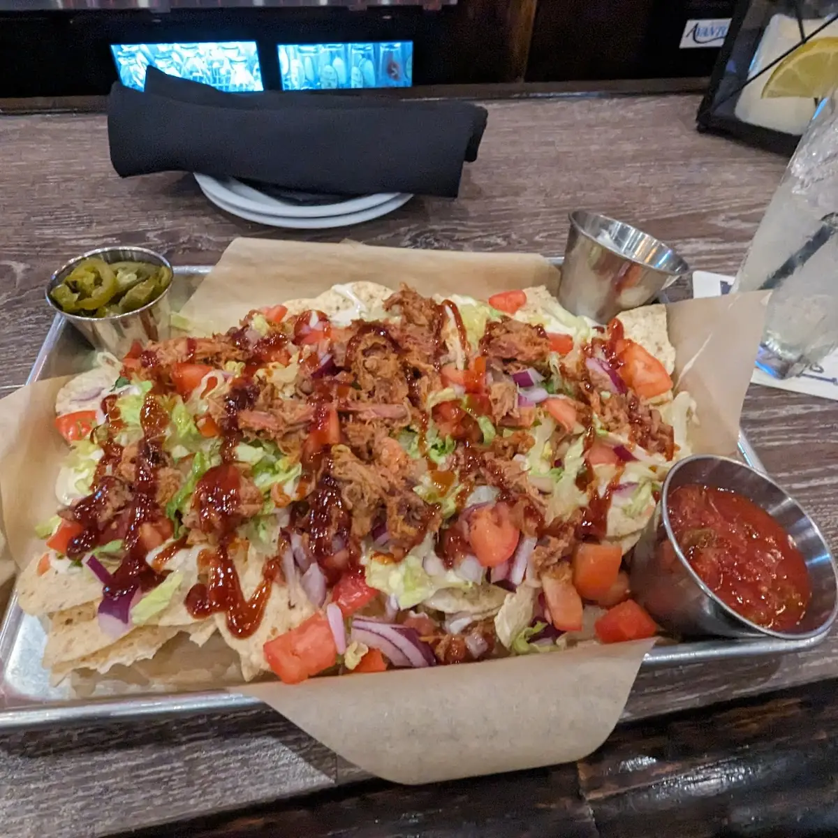 Loaded Pork Nachos