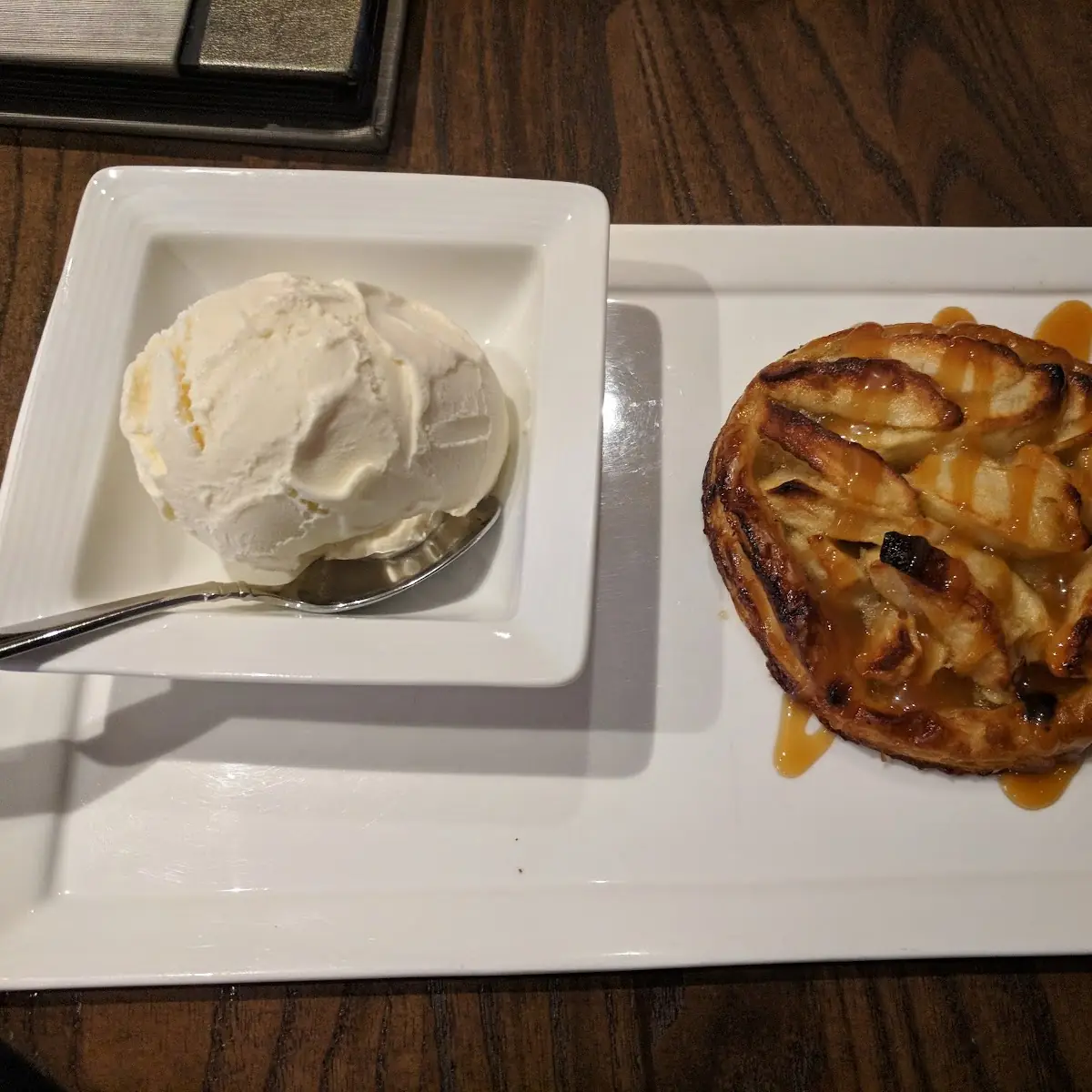 Ice Cream and Baked Apple Pie