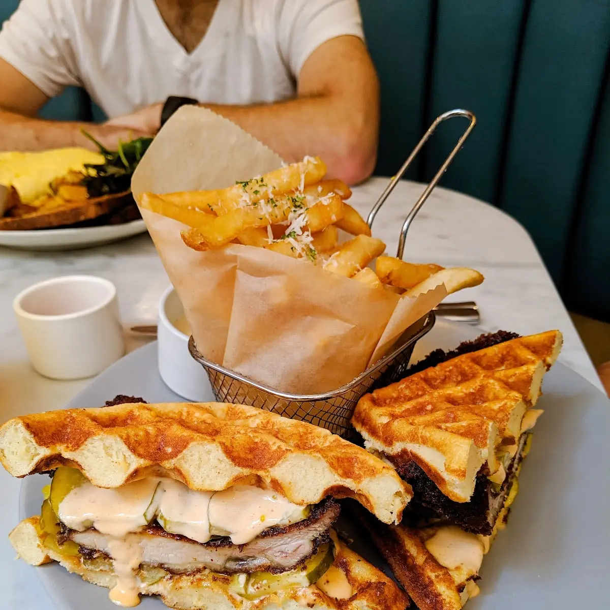 Chicken Waffles Sandwich