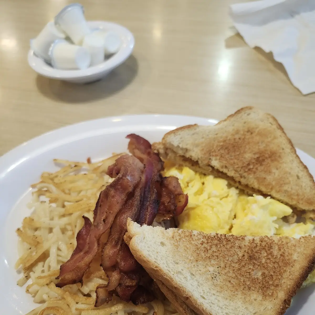Bacon & Eggs and Toast