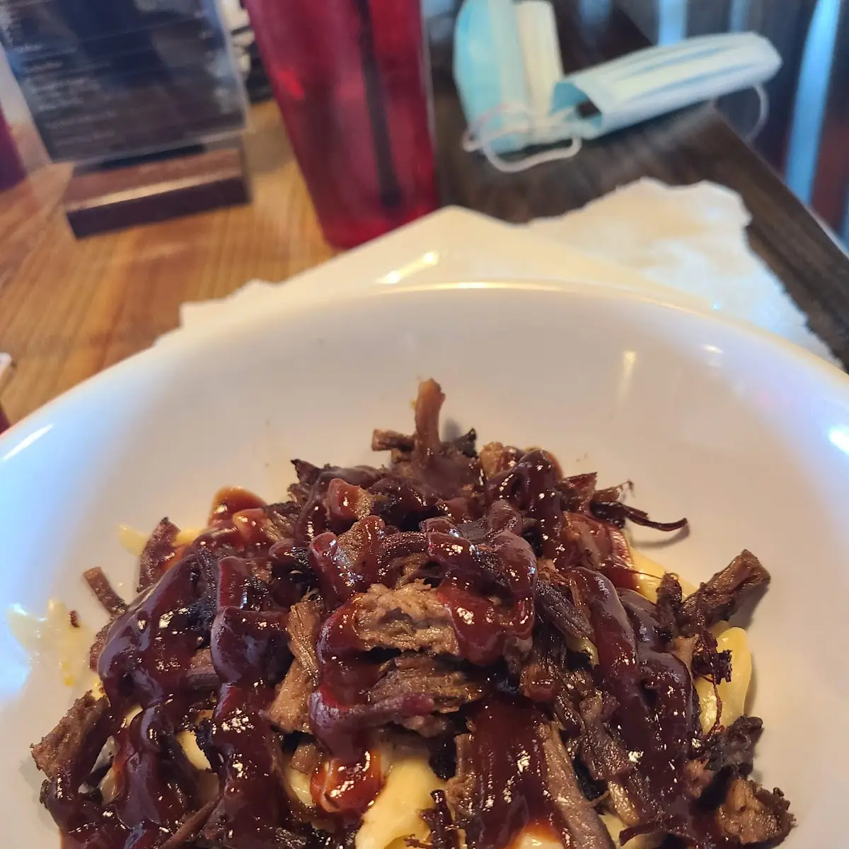 BBQ Pork Mac N Cheese