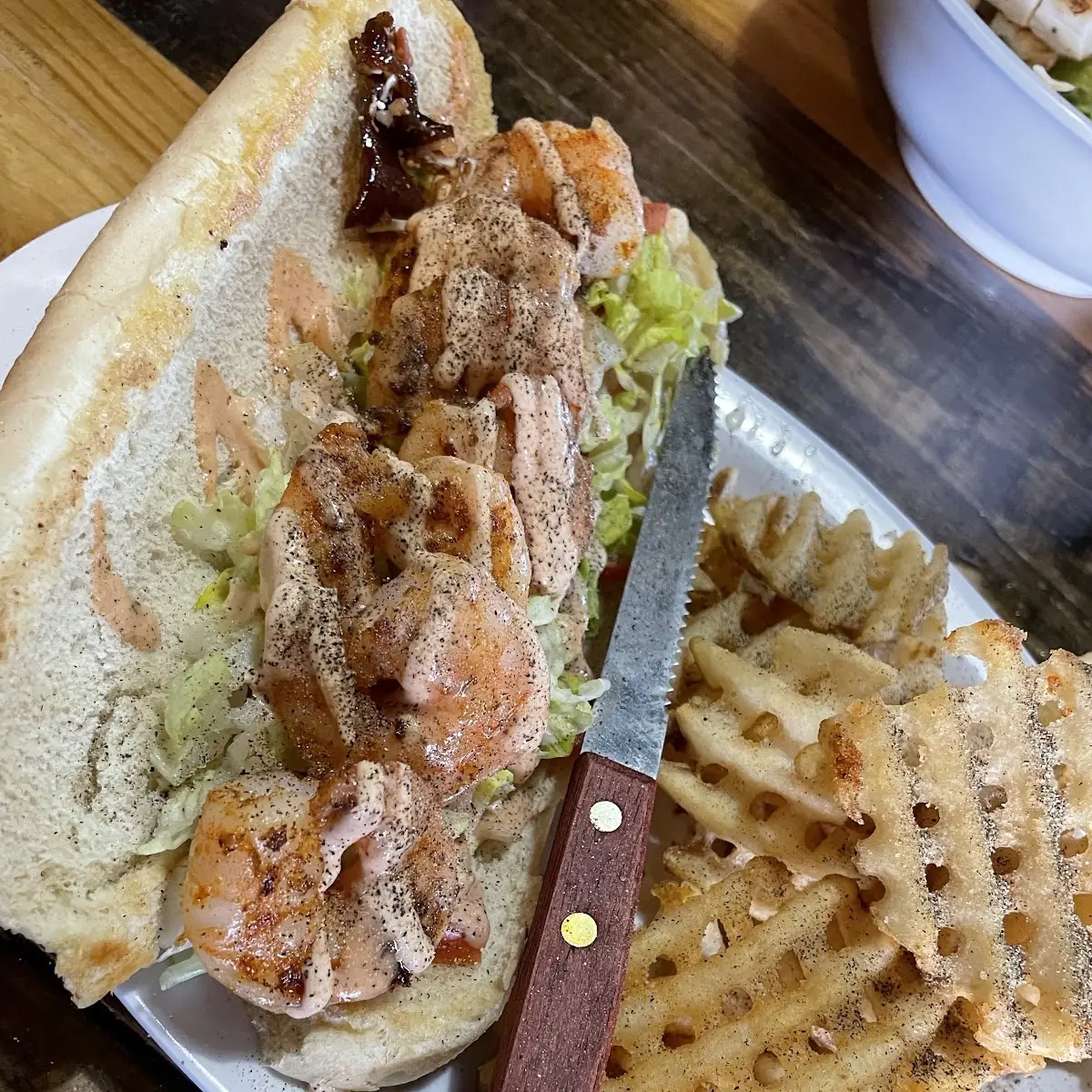 Grilled Shrimp PO Boy